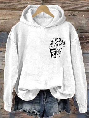 La caféine et Chaos Mom Life Hoodie