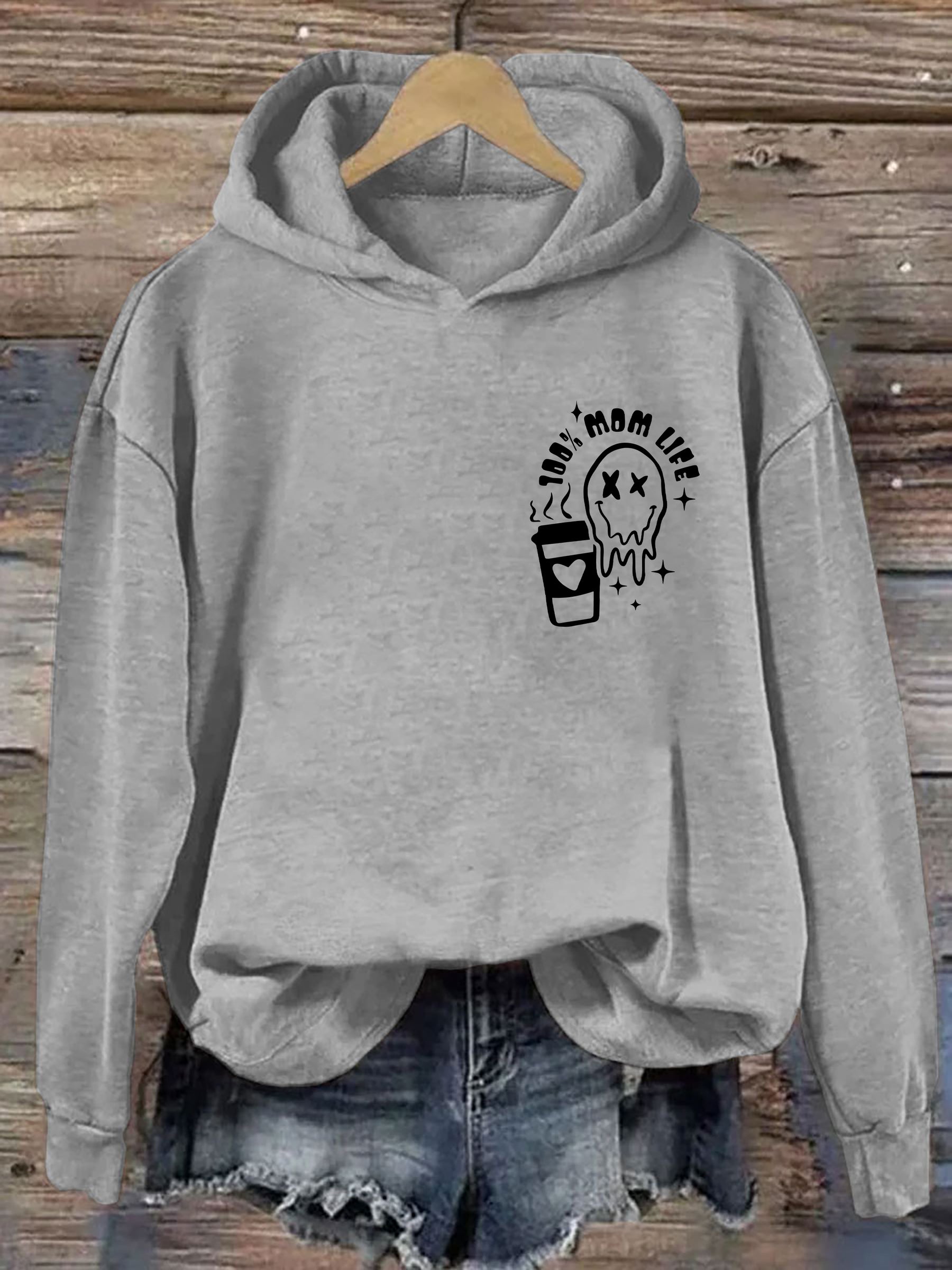 La caféine et Chaos Mom Life Hoodie