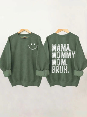 Cool Moms Club, Maman Maman Maman Bruh Sweatshirt