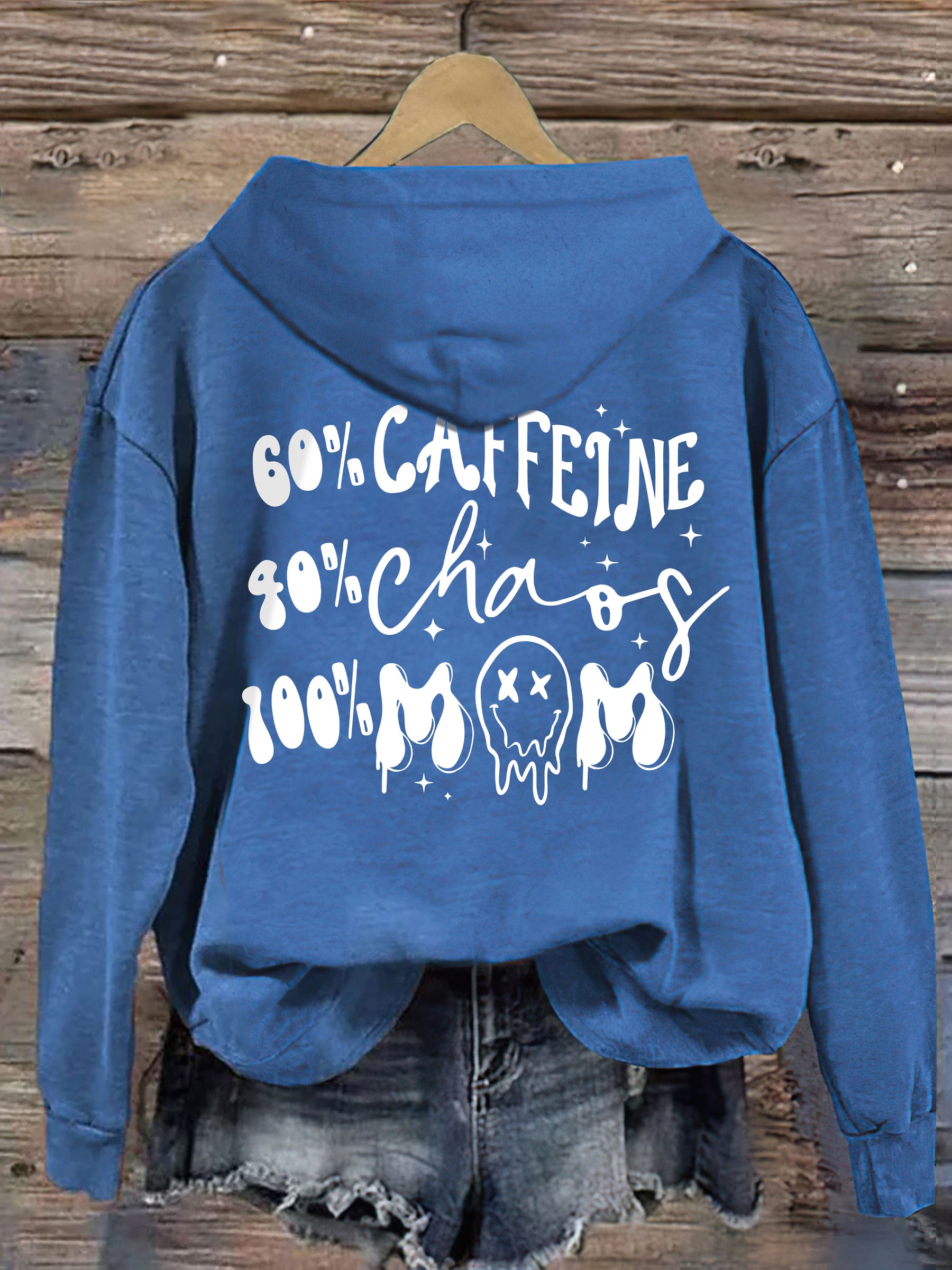 La caféine et Chaos Mom Life Hoodie