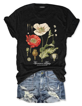 T-shirt Vintage Poppy