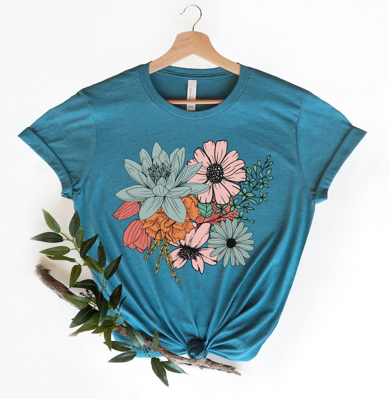 Wildflowers Nature Botanical T-shirt