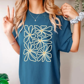 T-shirt graphique tendance à fleurs Daisy