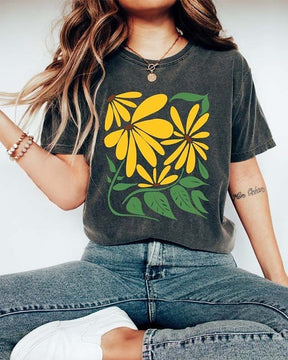 Boho Sunflower Aesthetic Floral T-shirt