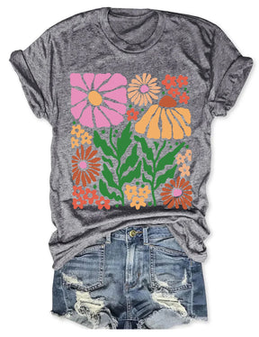 Retro Flowers T-Shirt