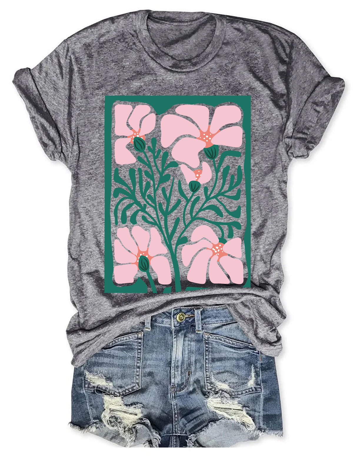 Bright Abstract Flower Botanica T-shirt