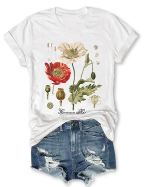 T-shirt Vintage Poppy