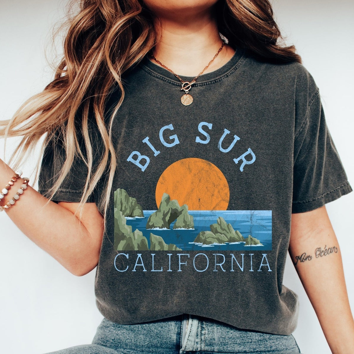 Big Sur National Park Vintage Comfort Colors Tshirt