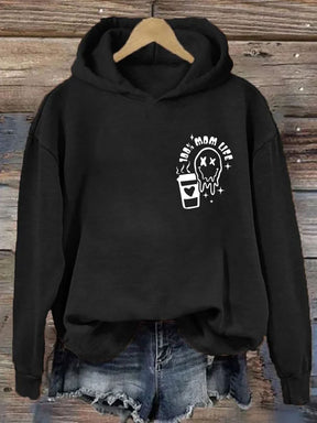 La caféine et Chaos Mom Life Hoodie