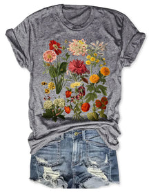 Cottagecore Vintage Flowers T-shirt