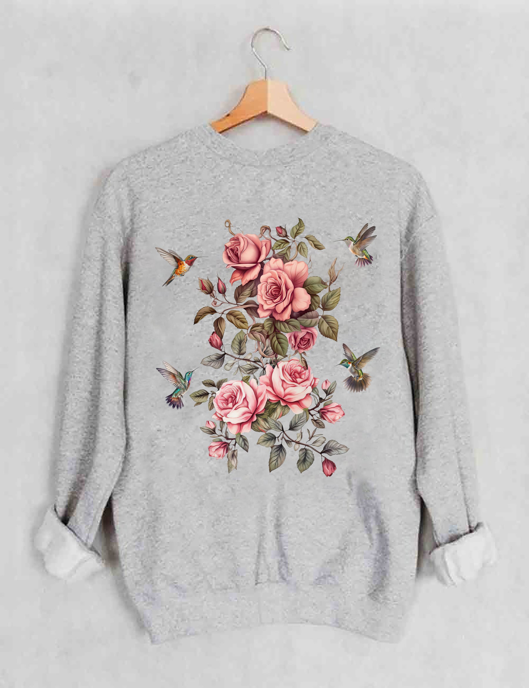 Wildflower And Bird Sweatshirt