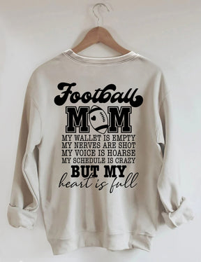 Football maman mon portefeuille est vide Sweatshirt