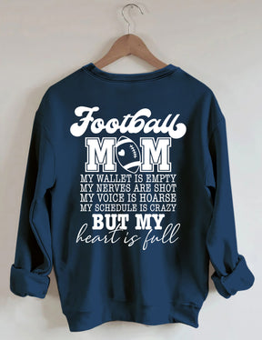 Football maman mon portefeuille est vide Sweatshirt