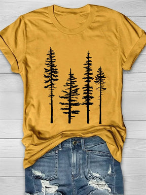 T-shirt Décontracté Pine Tree