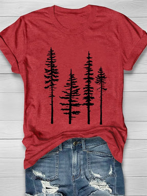 T-shirt Décontracté Pine Tree