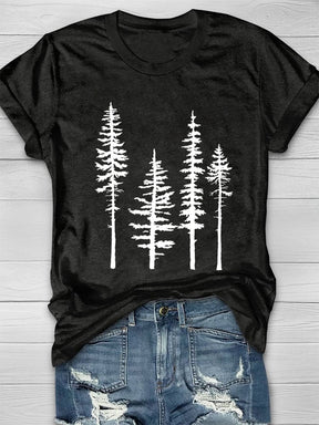 T-shirt Décontracté Pine Tree