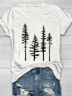 T-shirt Décontracté Pine Tree