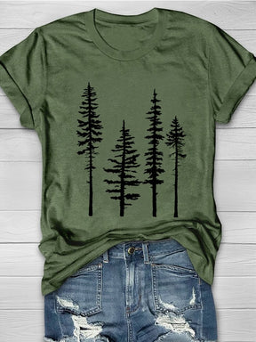 T-shirt Décontracté Pine Tree