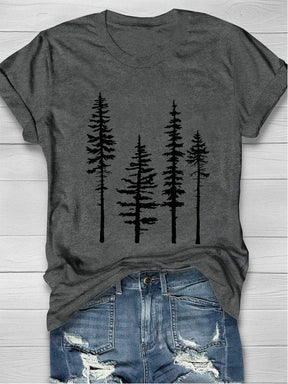 T-shirt Décontracté Pine Tree