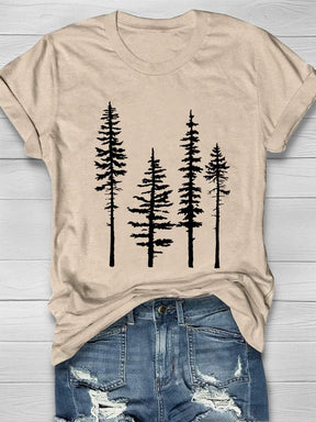 T-shirt Décontracté Pine Tree