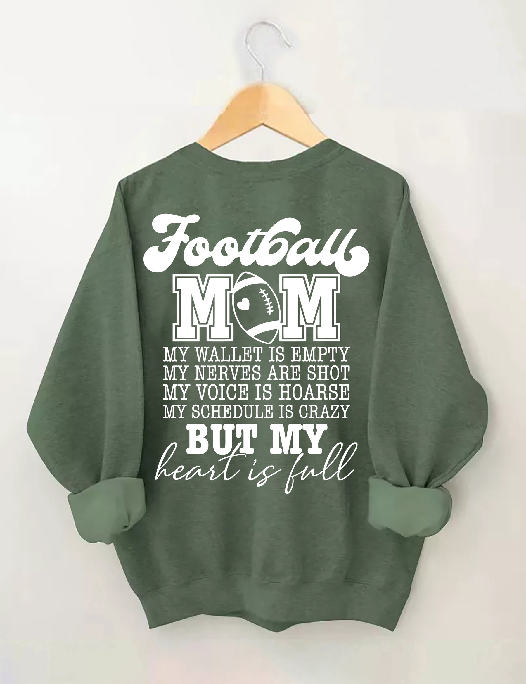 Football maman mon portefeuille est vide Sweatshirt