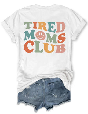 Müdes Moms Club-T-Shirt 