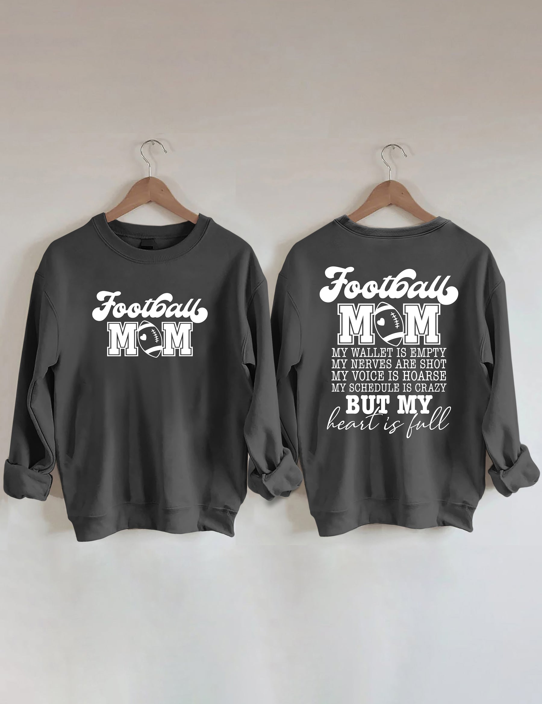 Football maman mon portefeuille est vide Sweatshirt