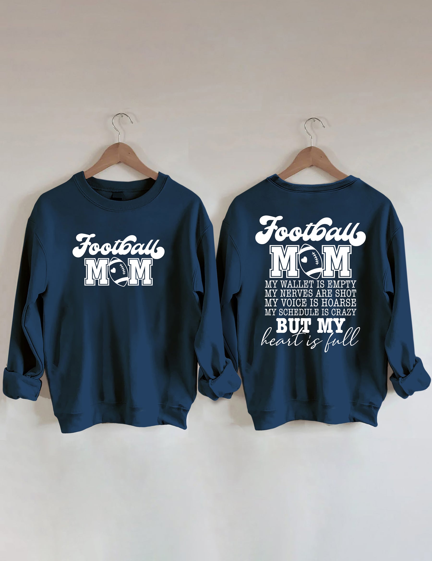 Football maman mon portefeuille est vide Sweatshirt