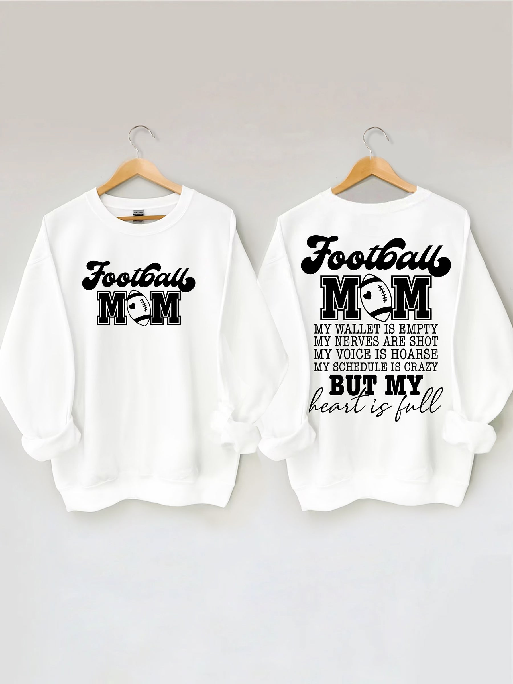 Football maman mon portefeuille est vide Sweatshirt