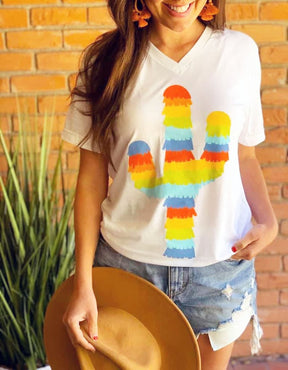 Unisex Colorful Cactus Shirts