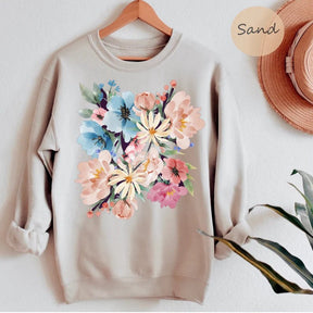 Gift for her Flower Sweatshirt