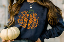 Paw Pumpkin Halloween Crew Neck Comfortable Sweatshirt