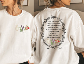 Salt Rosemary Lavender Love Magic Spell Crew Neck Cozy Sweatshirt