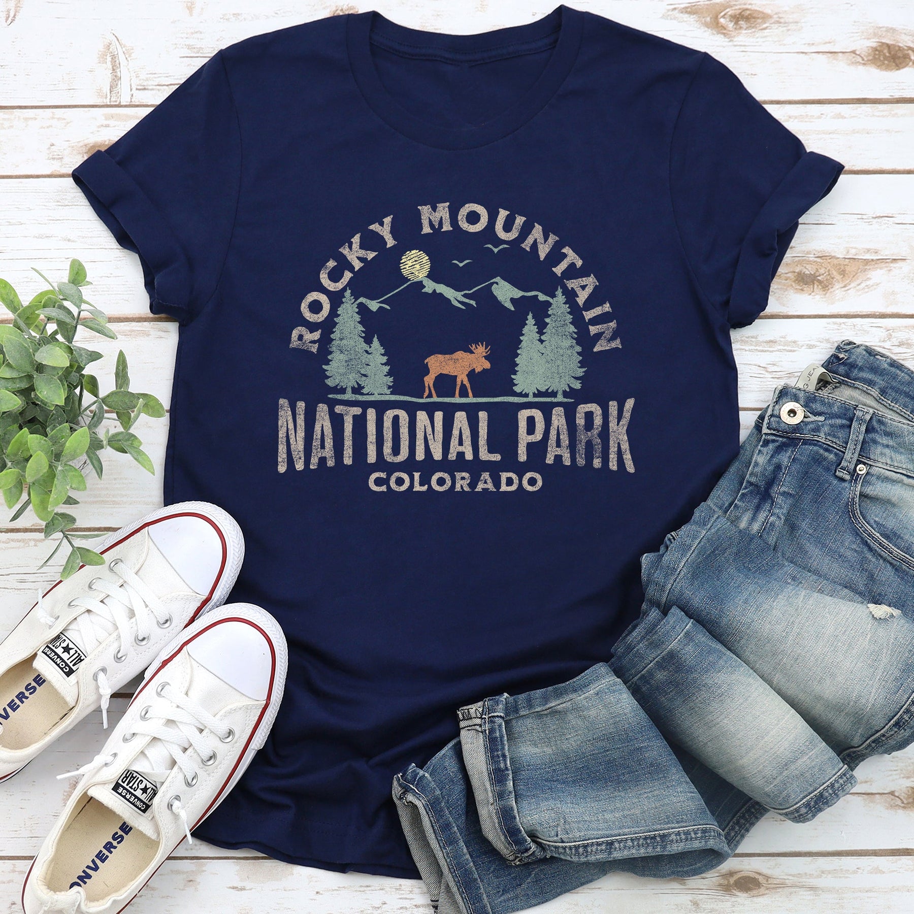 T-shirt super doux du parc national des montagnes Rocheuses