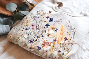 Pull floral botanique Vintage fleurs pressées Sweatshirt